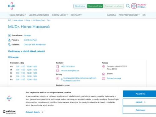 Chirurgická ambulance - MUDr. Hana Haasová