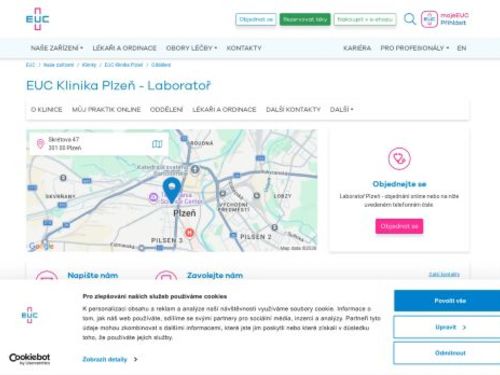 Odběrové místo EUC Klinika (Skrétova)