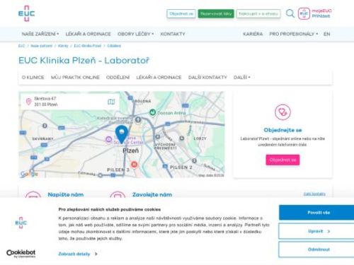 Odběrové místo EUC Klinika (Denisovo nábřeží)