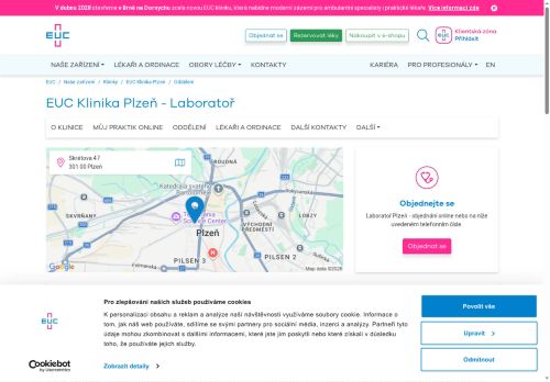 Zobrazit webové stránky Odběrové místo EUC Klinika (Skrétova)