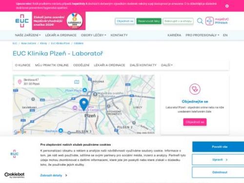 Odběrové místo EUC Klinika (Skrétova)