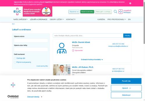 Zobrazit webové stránky Interní ambulance - MUDr. Jindřiška Šroubková