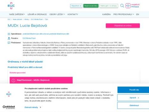 Praktický lékař pro děti a dorost - MUDr. Lucie Bejstová