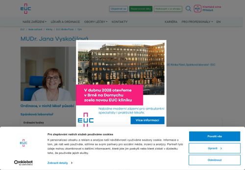 Zobrazit webové stránky Plicní ambulance - MUDr. Jana Vyskočilová