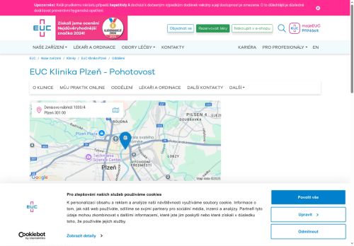 Zobrazit webové stránky Všeobecná pohotovost - EUC klinika
