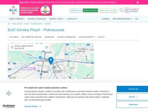 Všeobecná pohotovost - EUC klinika