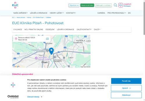Zobrazit webové stránky Zubní pohotovost - EUC klinika