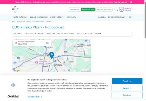 Zobrazit webové stránky Zubní pohotovost - EUC klinika