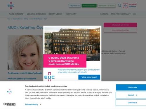 Praktický lékař pro dospělé - MUDr. Kateřina Čechová (Kučerová)