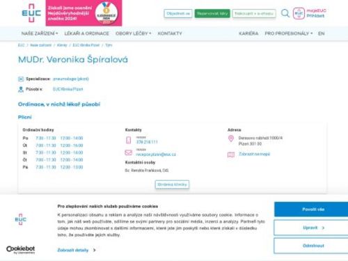 Plicní ambulance - MUDr. Veronika Špíralová