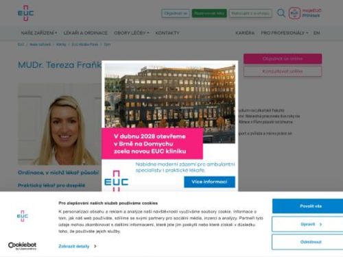 Praktický lékař pro dospělé - MUDr. Tereza Fraňková