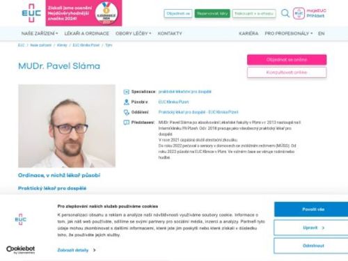 Praktický lékař pro dospělé - MUDr. Pavel Sláma