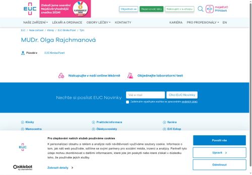 Zobrazit webové stránky Praktický lékař pro dospělé - MUDr. Olga Rajchmanová