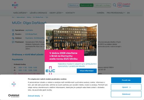 Zobrazit webové stránky Psychiatrická ambulance - MUDr. Olga Daňková