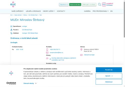 Zobrazit webové stránky Urologická ambulance - MUDr. Miroslav Štrbavý