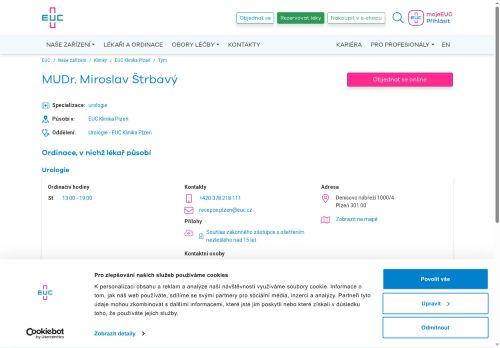 Zobrazit webové stránky Urologická ambulance - MUDr. Miroslav Štrbavý