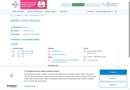 Zobrazit webové stránky Urologická ambulance - MUDr. Libor Votava