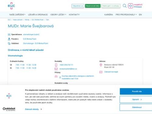 Stomatologie - MUDr. Marie Švejbarová