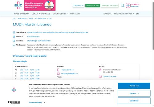 Zobrazit webové stránky Stomatologie - MUDr. Martin Lívanec