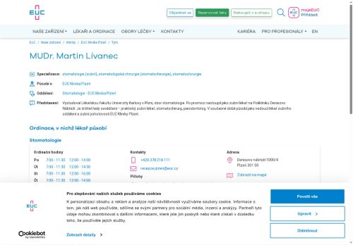 Zobrazit webové stránky Stomatologie - MUDr. Martin Lívanec