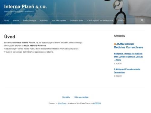 Interní a endokrinologická ambulance - MUDr. Martina Wirthová