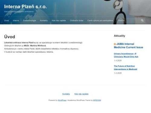 Interní a endokrinologická ambulance - MUDr. Martina Wirthová