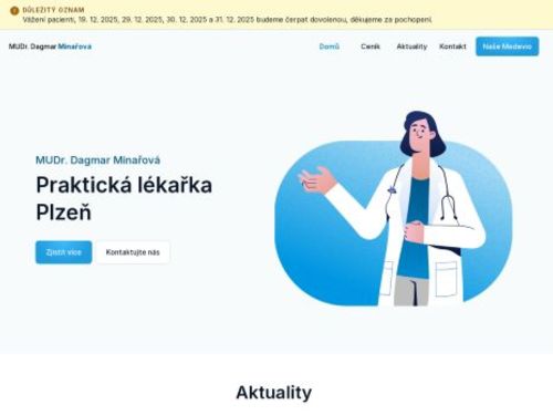 Praktický lékař pro dospělé - MUDr. Dagmar Minařová