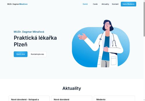 Zobrazit webové stránky Praktický lékař pro dospělé - MUDr. Dagmar Minařová