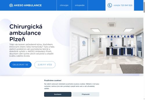 Zobrazit webové stránky AKESO chirurgická ambulance Plzeň - MUDr. Vojtěch Černý, MUDr. Juraj Horský