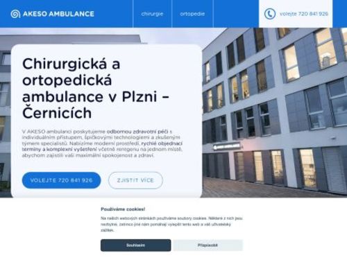 AKESO Ortopedická ambulance Plzeň - MUDr. Ludvík Lukáš, MUDr. Marek Reichl, MUDr. Petr Skala