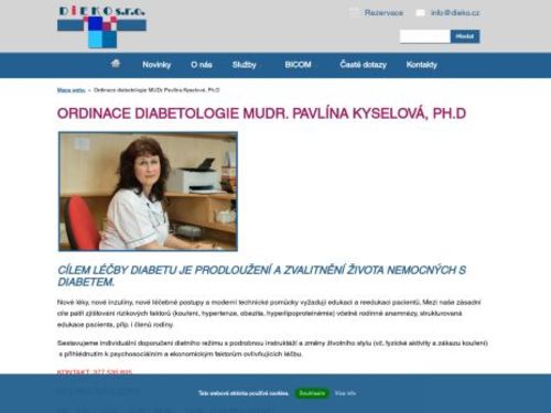 Diabetologická ambulance DIEKO s.r.o. - MUDr. Pavlína Kyselová, Ph.D.