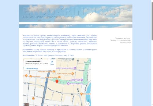 Zobrazit webové stránky Endokrinologická ordinace - MUDr. Dana Hauerová