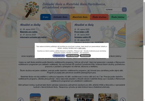 Základní škola a Mateřská škola Hartvíkovice, příspěvková organizace nabízí práci na pozici UČITEL 1. STUPNĚ ZŠ (M/Ž) v obci Hartvíkovice