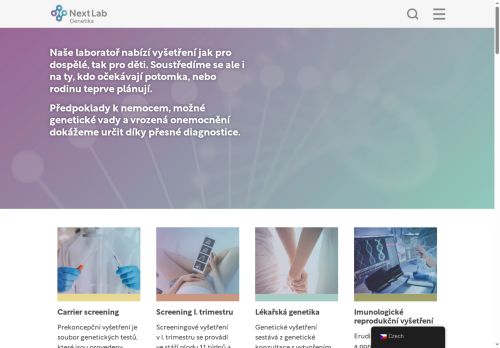Zobrazit webové stránky Genetika Plzeň