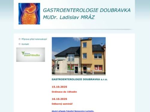 Gastroenterologie Doubravka - MUDr. Ladislav Mráz, MUDr. Petr Zdeněk