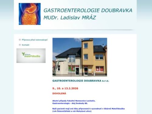 Gastroenterologie Doubravka - MUDr. Ladislav Mráz, MUDr. Petr Zdeněk