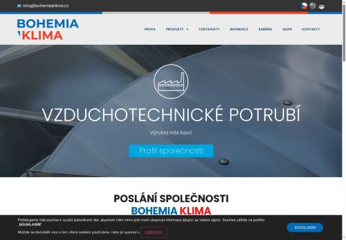 BOHEMIA KLIMA s.r.o. nabízí práci na pozici dělníci (ve výrobě VZT potrubí) v obci Praha