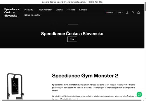 Zobrazit webové stránky Speediance Česko
