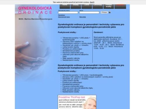 Gynekologická ambulance - MUDr. Martina Marešová Rosenbergová