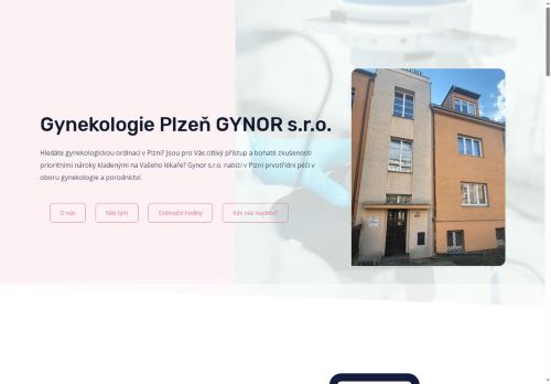 Zobrazit webové stránky Gynekologie GYNOR s.r.o. - MUDr. Eva Dřímalová – Pláničková, MUDr. Michaela Blažková, MUDr. Martin Pešek