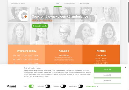 Zobrazit webové stránky Gynekologická ambulance GynPlus H s.r.o. - MUDr. Iva Huclová