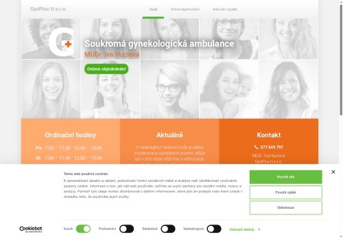 Zobrazit webové stránky Gynekologická ambulance GynPlus H s.r.o. - MUDr. Iva Huclová
