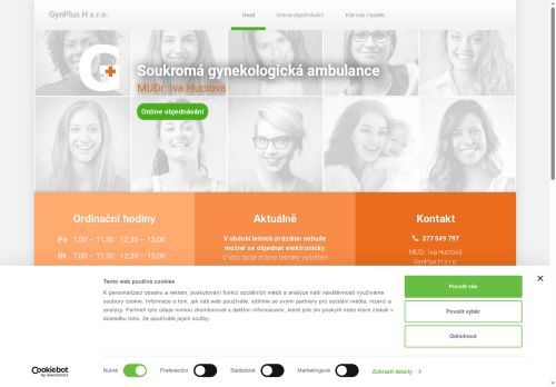 Zobrazit webové stránky Gynekologická ambulance GynPlus H s.r.o. - MUDr. Iva Huclová