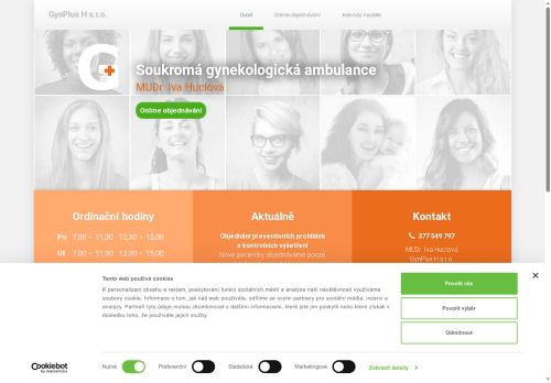 Zobrazit webové stránky Gynekologická ambulance GynPlus H s.r.o. - MUDr. Iva Huclová
