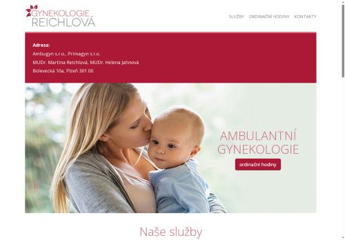 Zobrazit webové stránky Gynekologická ambulance Ambugyn s.r.o. - MUDr. Martina Reichlová
