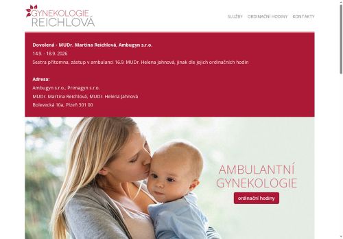 Zobrazit webové stránky Gynekologická ambulance Primagyn s.r.o. - MUDr. Helena Jahnová