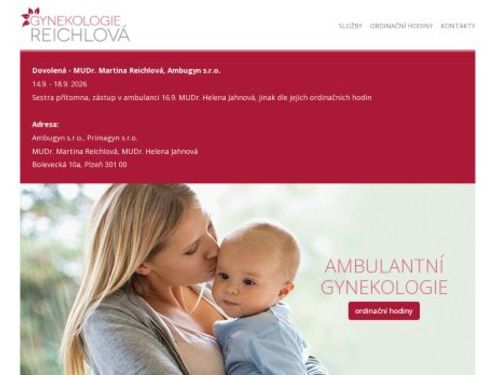Gynekologická ambulance Ambugyn s.r.o. - MUDr. Martina Reichlová