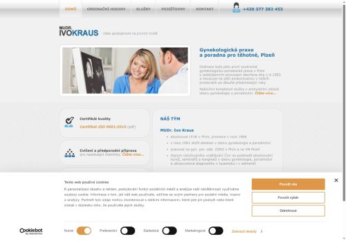 Zobrazit webové stránky Gynekologická ambulance - MUDr. Ivo Kraus