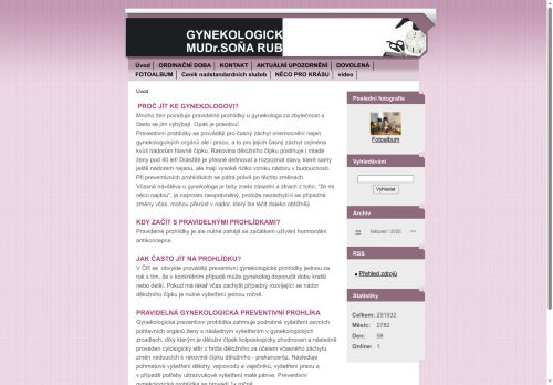Zobrazit webové stránky Gynekologická ambulance - MUDr. Soňa Rubášová