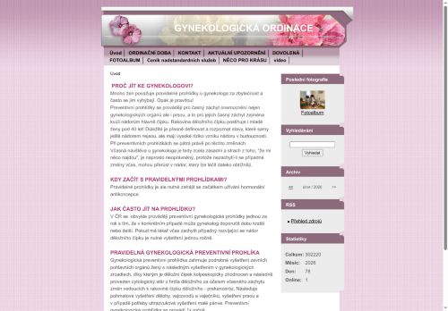 Zobrazit webové stránky Gynekologická ambulance - MUDr. Soňa Rubášová